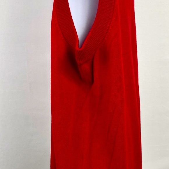 Hart Schaffner Marx Mens V Neck Vest Sz 2XT Red 100% MERINO WOOL New - Picture 2 of 9